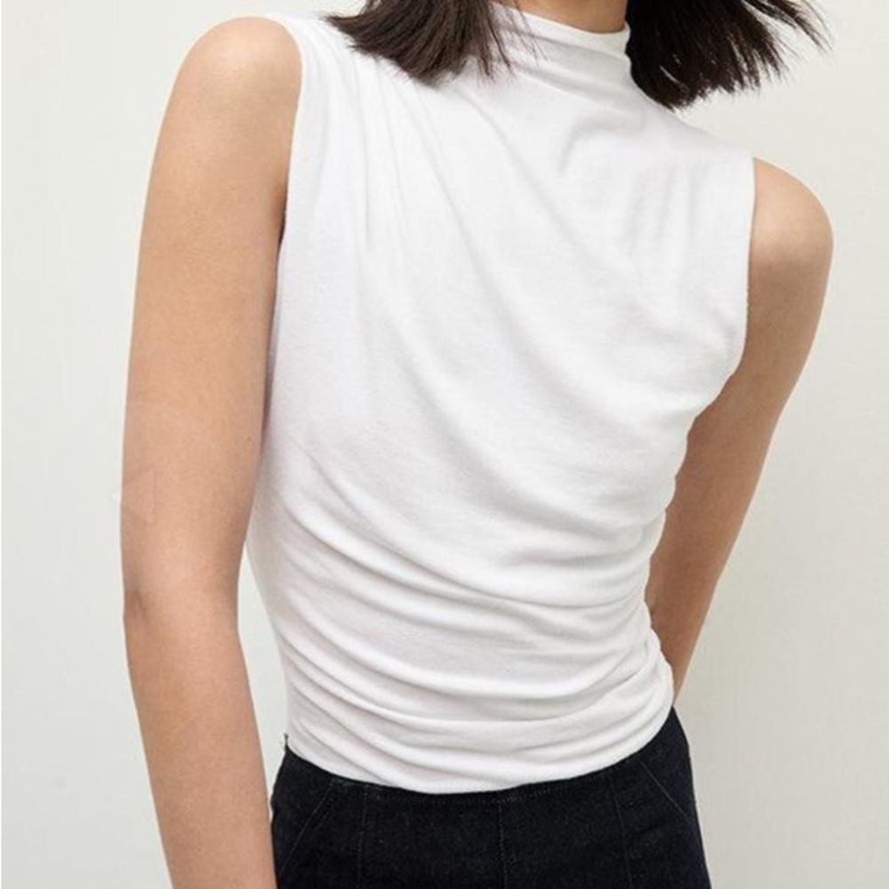 Veronica Beard Mylie Top - White Sleeveless Women's Top S